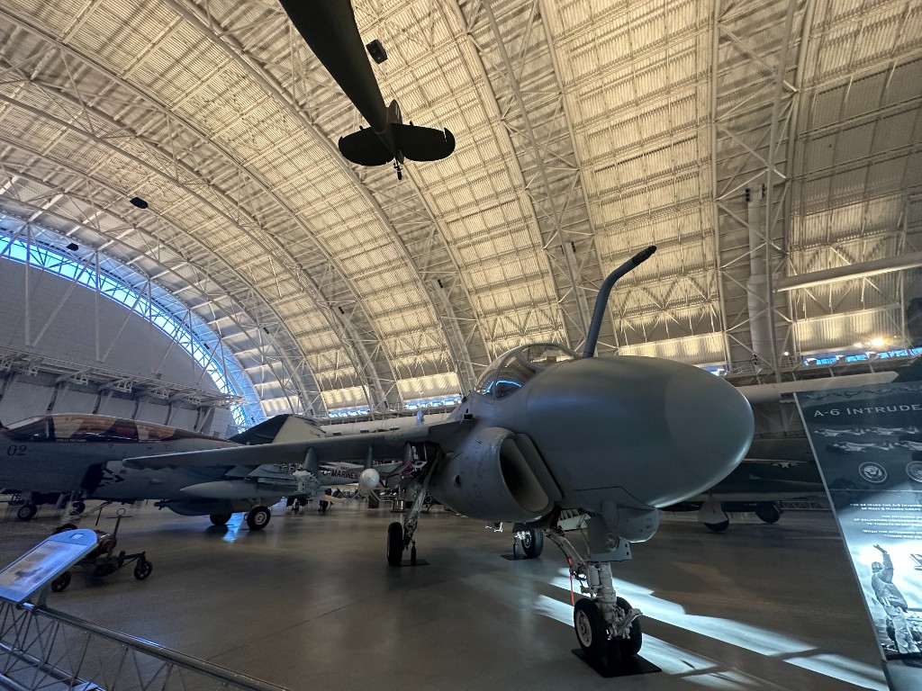A-6 Intruder displayed at the Udvar-Hazy Center